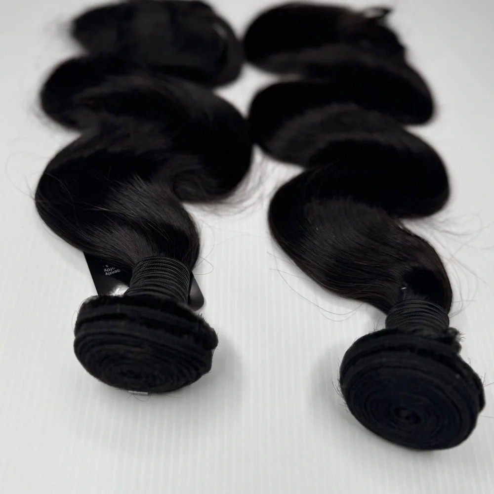 100% Human hair Body Wave Weft Hair Extensions in 16 In